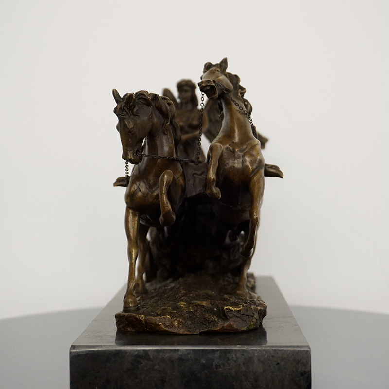 Bronze Angel Horse Sculpture Desktop Decoration