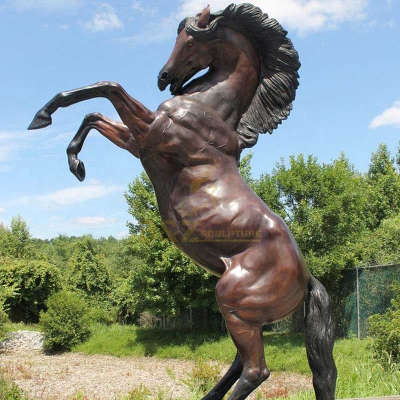 Art foundry High Quality metal cast bronze arabian horse sculpture for outdoor garden