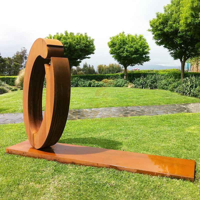 Large Size Corten Steel Sculpture For Garden Decoration