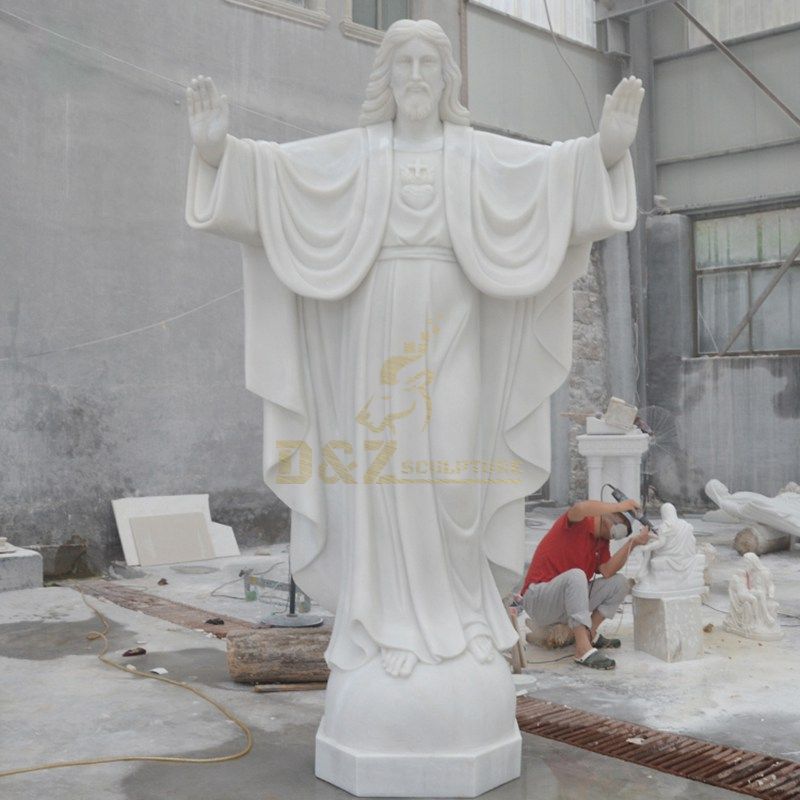 Garden Marble Risen Jesus Christ Statue