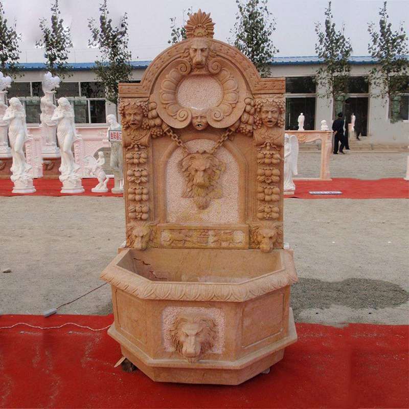 Lion Head Wall Fountain For Outdoor Decoration