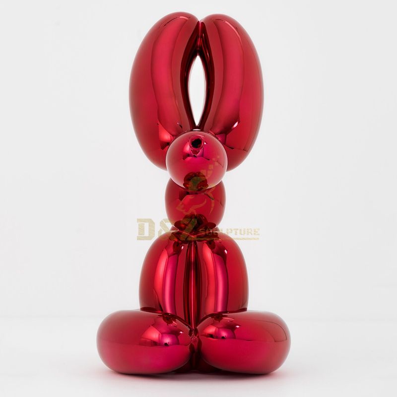 Stainless steel Jeff Koons balloon rabbit sculpture