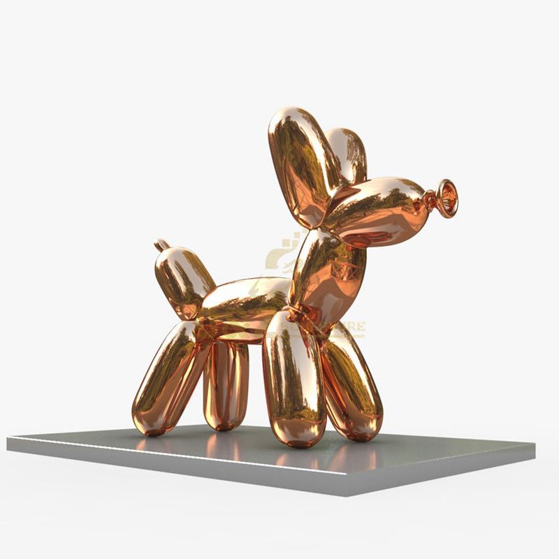 Garden decor jeff koons stainless steel sculpture