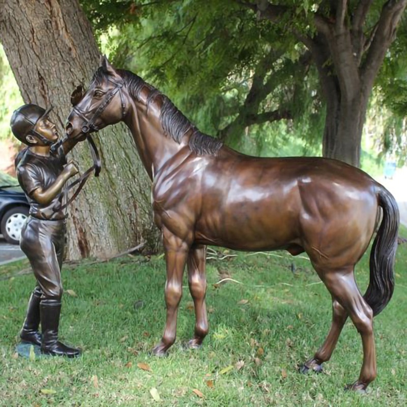 Hot Selling Garden Decoration Bronze Life Size Horse Sculpture