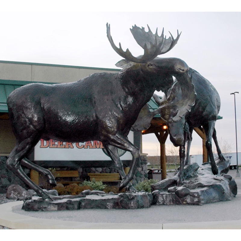 Park Decoration Manufacturer Of Custom Elk Sculpture