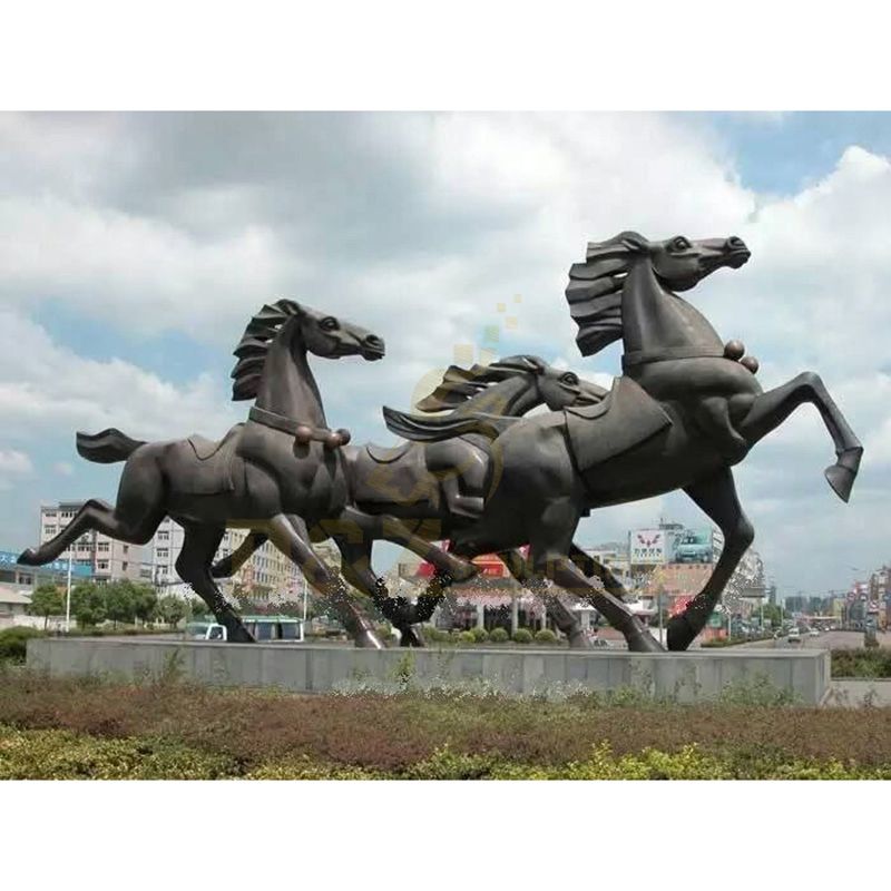 Life Size Bronze Jumping Horse Statue Sculpture For Sale