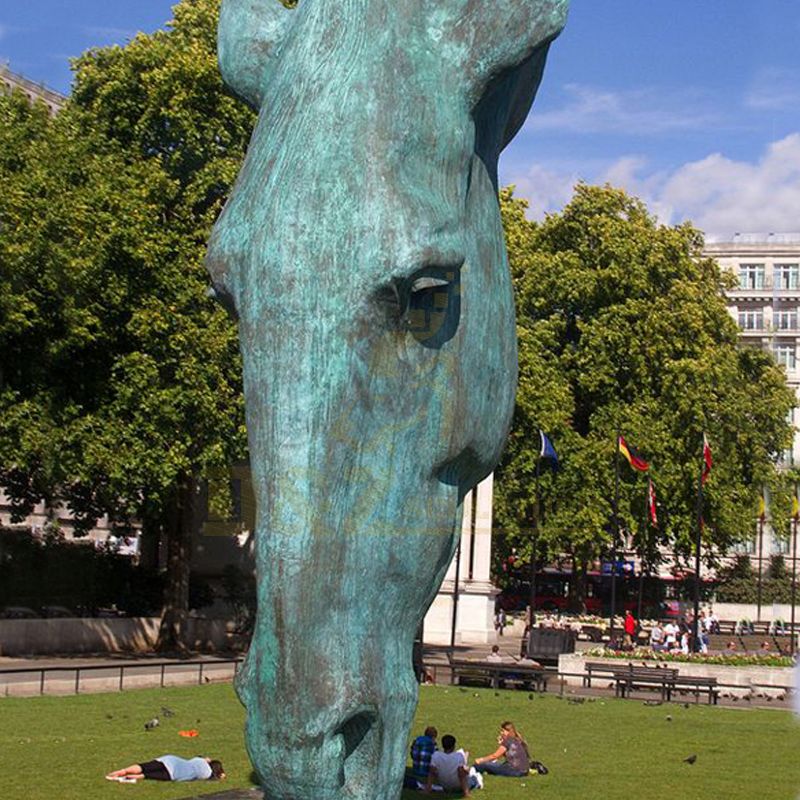 Modern Abstract Sculpture Design Popular Bronze Horse Head Sculpture
