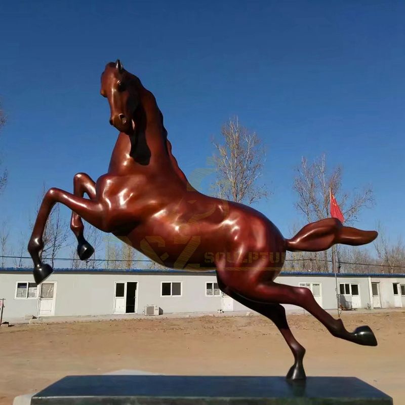Polish animal statue and customized metal bronze horse sculpture
