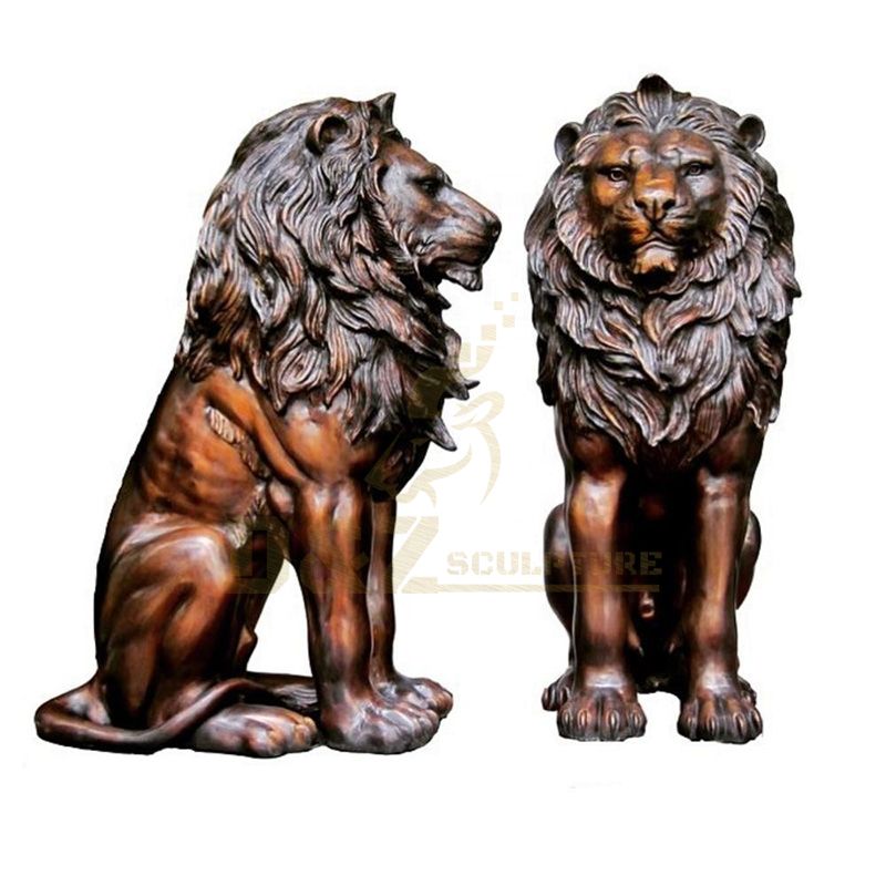 Famous Outdoor Bronze Lion Statues For Sale Brass Statue