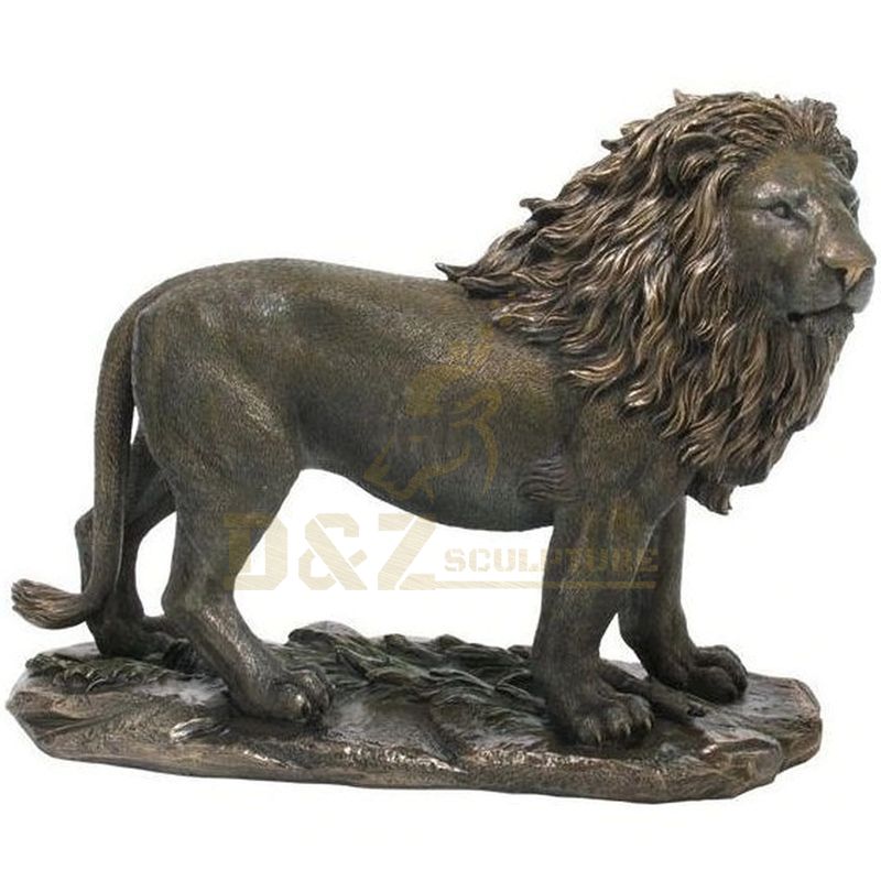 Western Style Copper Bronze Lion Sculpture Statue For Garden decoration