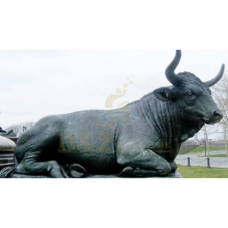 Factory Cheap Price Antique Bronze Sculpture Bull Statue