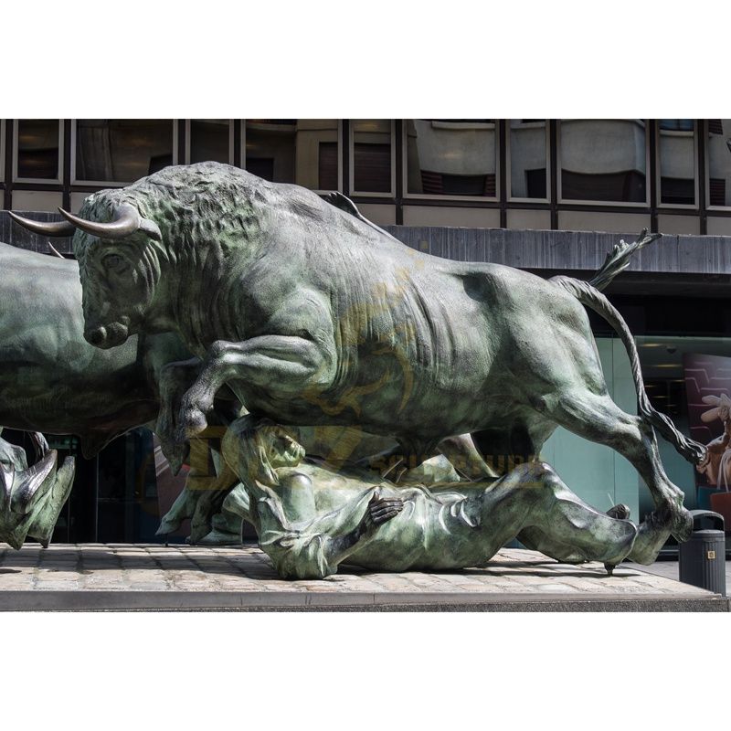 Life Size Outdoor Bronze Bull Sculpture For Sale