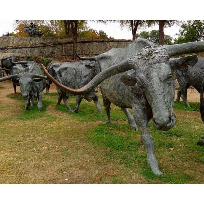 Outdoor Animal Sculpture Bronze Wall Street Bull Statue