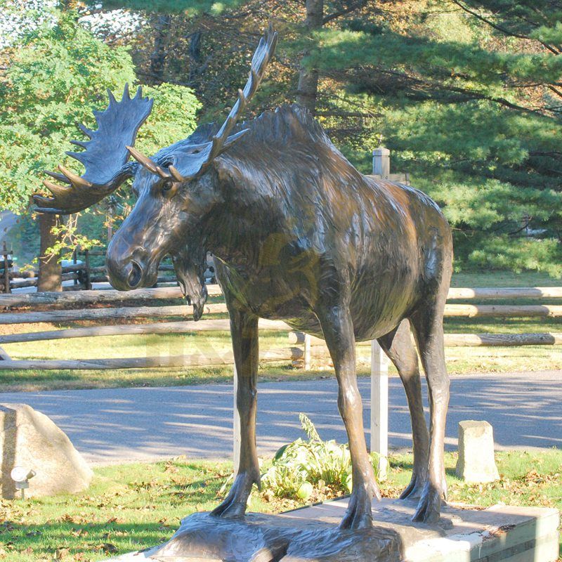 Deer Wild Bronze Animal Elk Sculpture For Sale