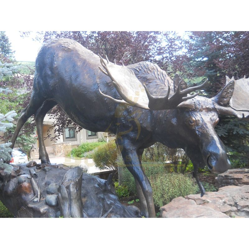 Best Selling Decorate Bronze Deer Elk Statue