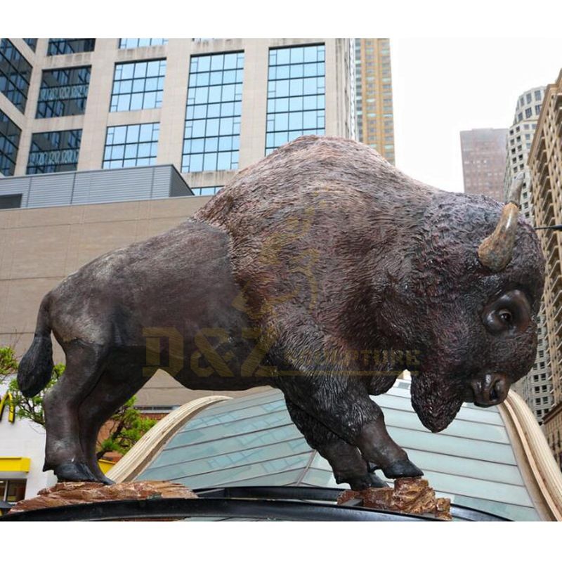 Animal Sculpture Garden Bronze Bull Statue