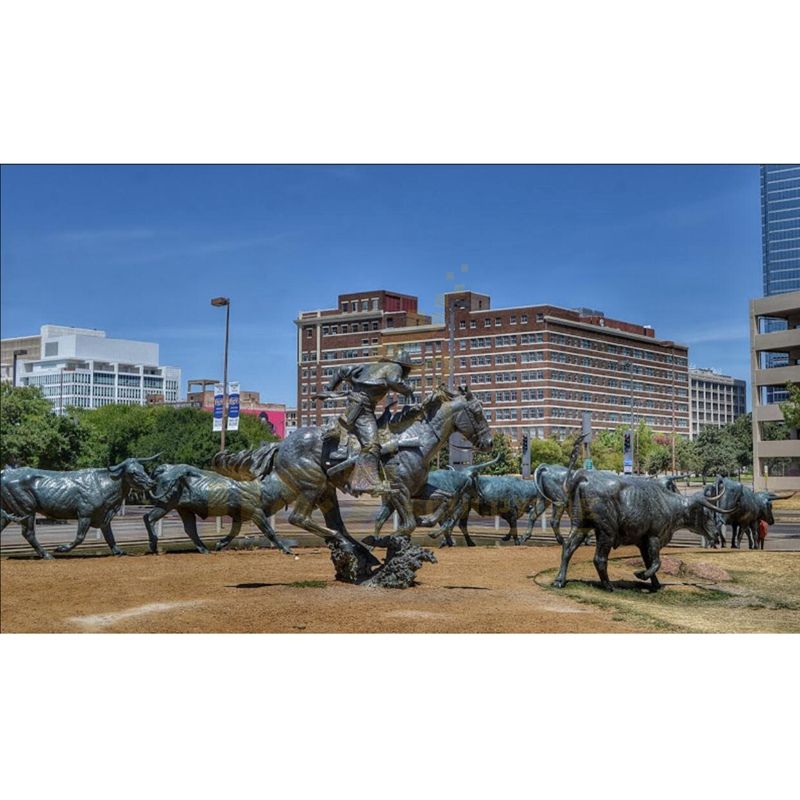 Outdoor Decoration Bronze Bulls Sculpture