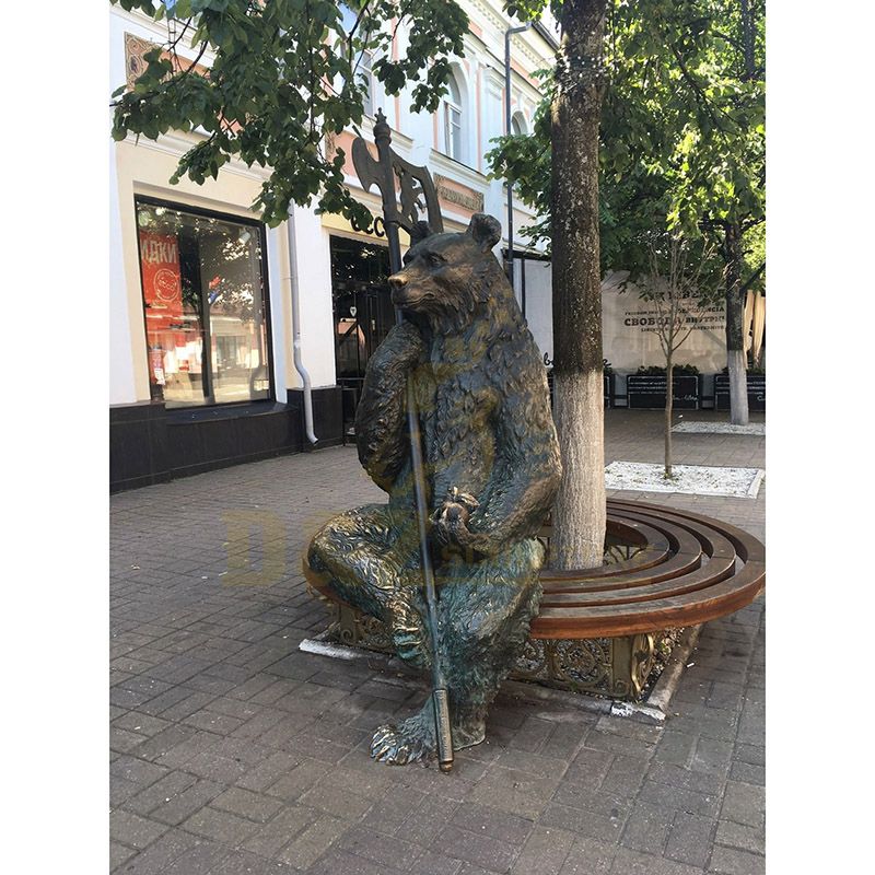 Shopping Mall Decoration Bronze Bear Sculpture