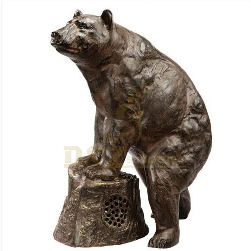 Outdoor Standing Bronze Bear Sculpture