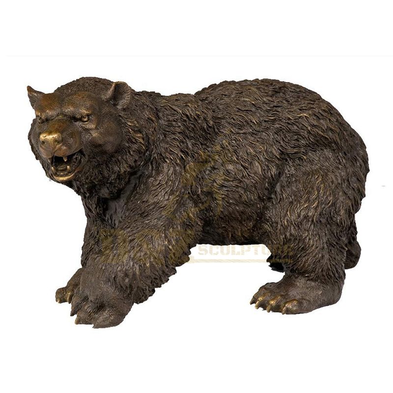 Garden Decorative Outdoor Life Size Bronze Bear Sculpture