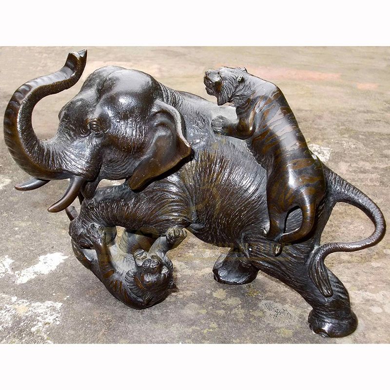 Bronze Metal Outdoor Statue Big Elephant Sculpture For Sale
