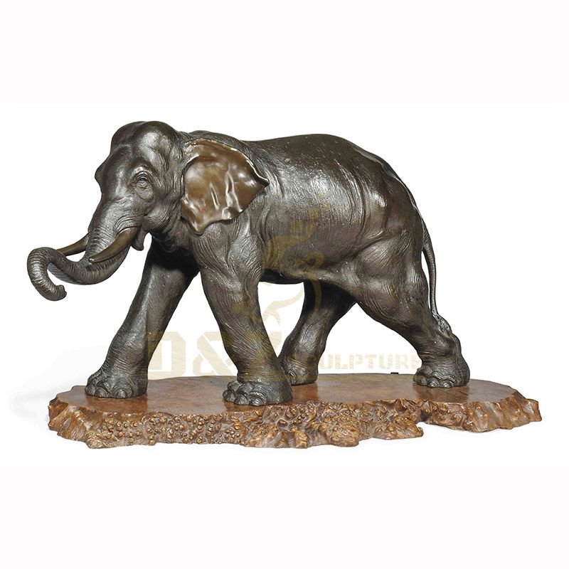 Garden Decorative brass bronze elephant sculpture