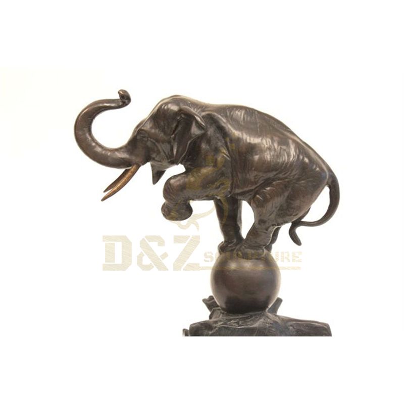 Home Decor Metal Ornament Bronze Animal Elephant Statue