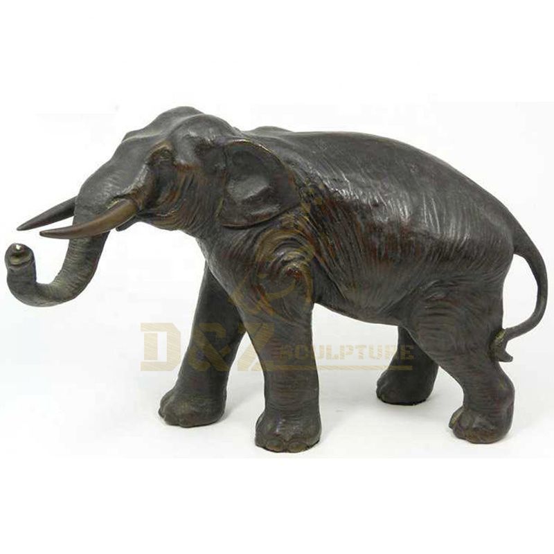 Life Size African Elephant Bronze Statue Sculpture For Sale