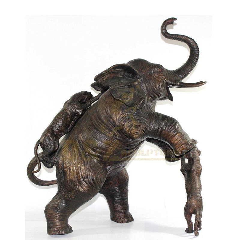 Outdoor Decoration Large Bronze Elephant Sculpture