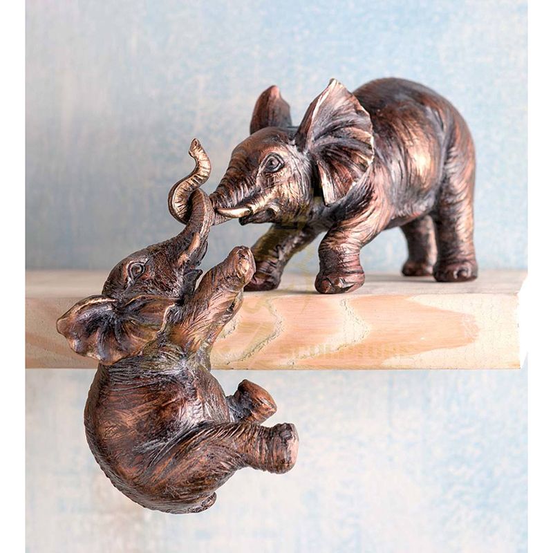 Decorative Life Size Bronze Elephant Metal Sculpture For Sale