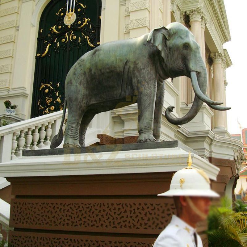 Bronze Garden Decoration Elephant Large Animal Statue