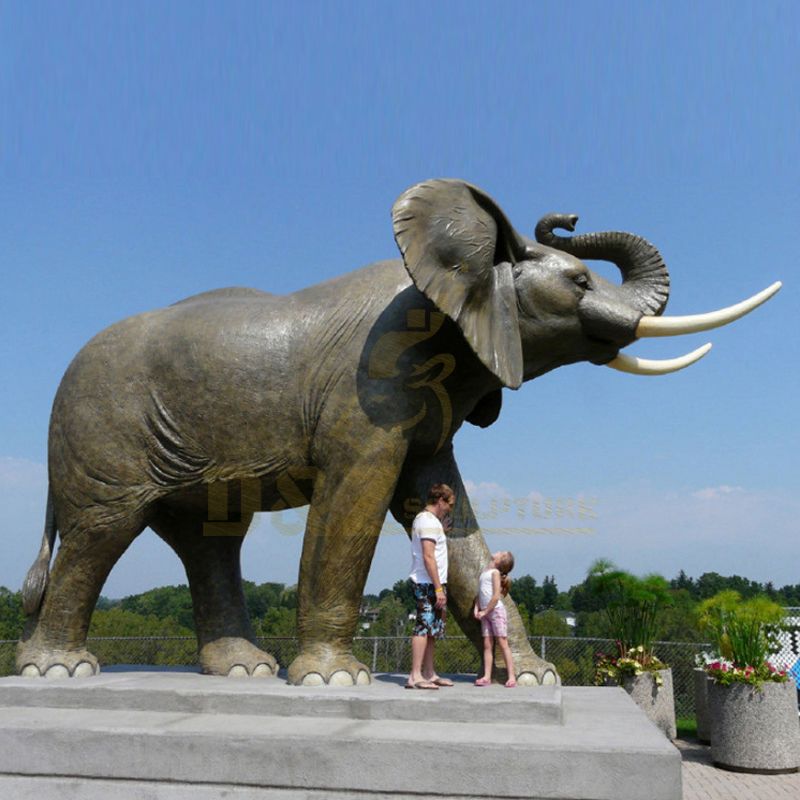Life Sizes Outdoor Metal Elephant Bronze Statue