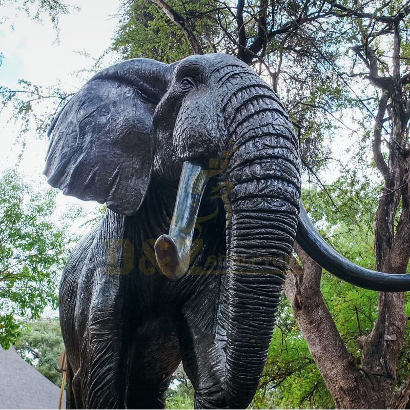 Outdoor Life Size Elephant Bronze Statue