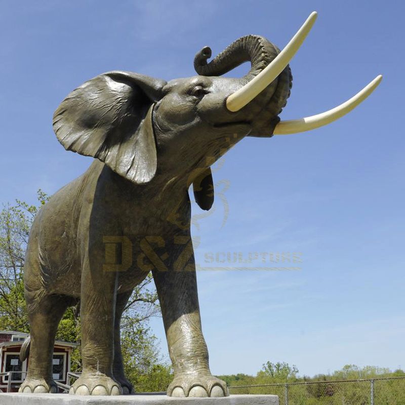 Life Size Bronze Elephant Sculpture For Sale