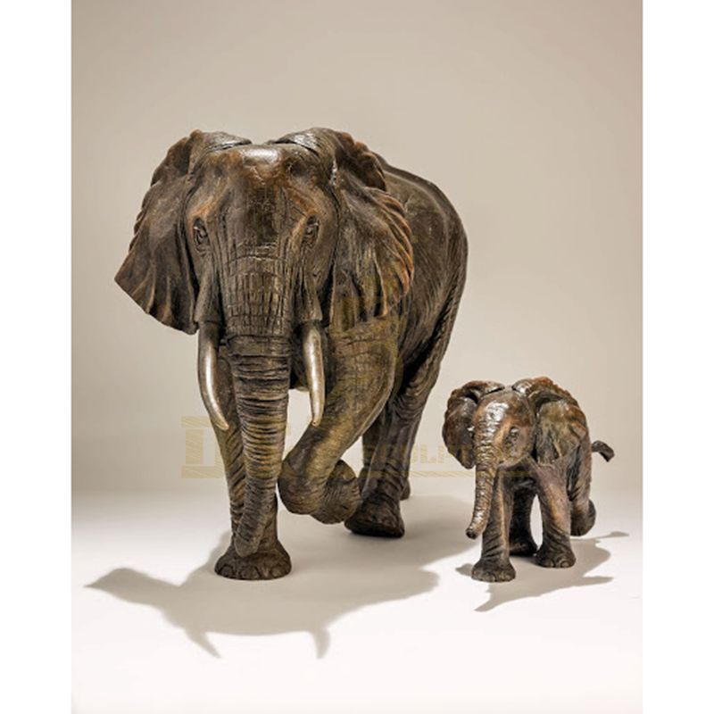 Garden Decoration Antique Life Size Bronze Elephant Sculpture