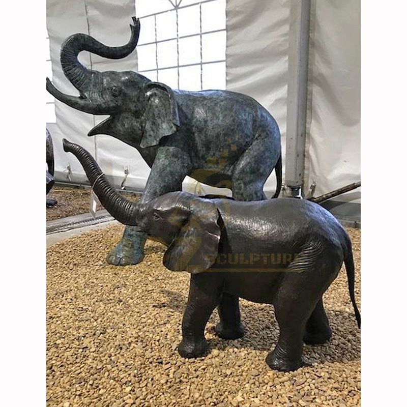 Large Outdoor Animal Statue Antique Bronze Elephant Sculpture