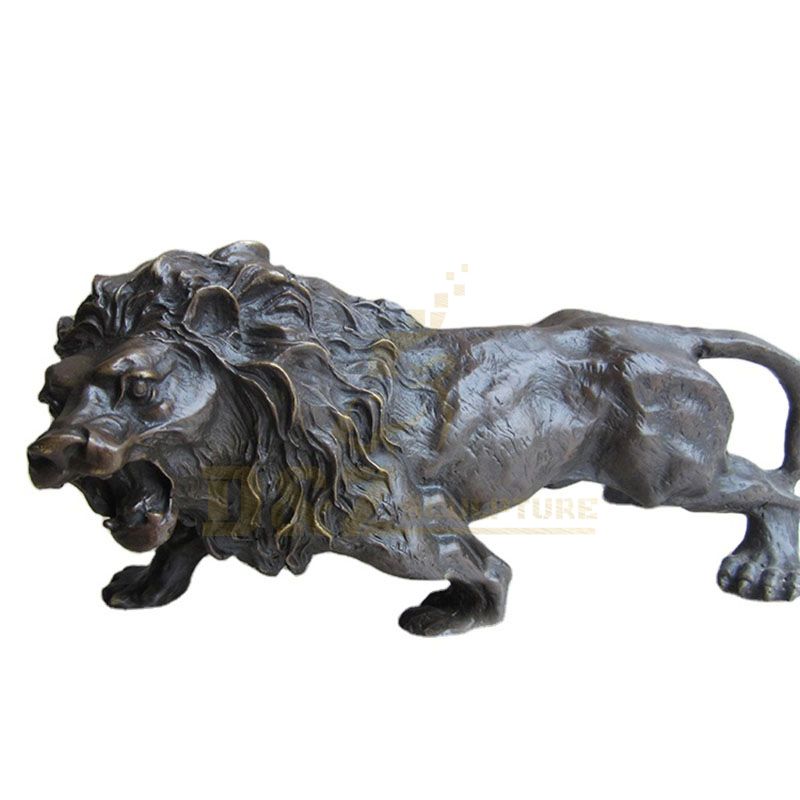 Garden Sculpture Life Size Brass Animals Lion Statue