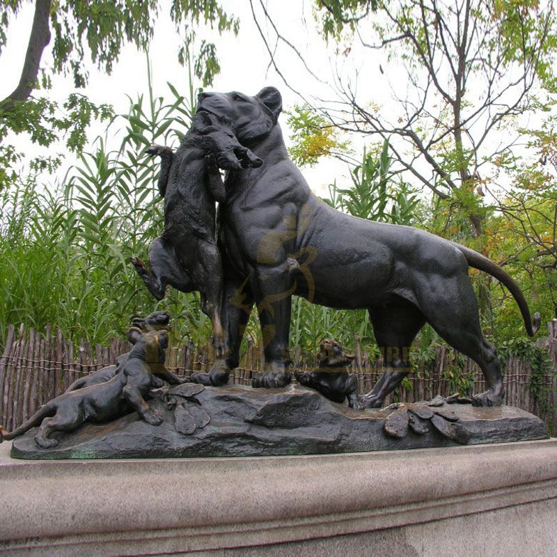 Garden Art Craft Large Bronze Famous Animal Lion Outdoor Sculpture