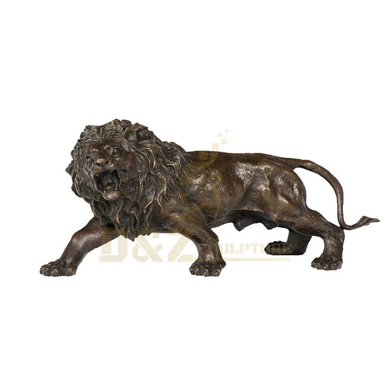 Copper animals Hand Made Luxury Bronze Outdoor Lion Statues Sculpture