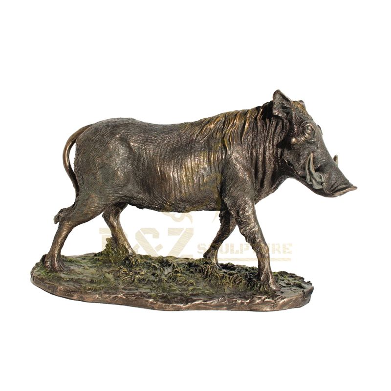 Popular Design Metal Animal Statue Bronze Wild Boar Sculpture