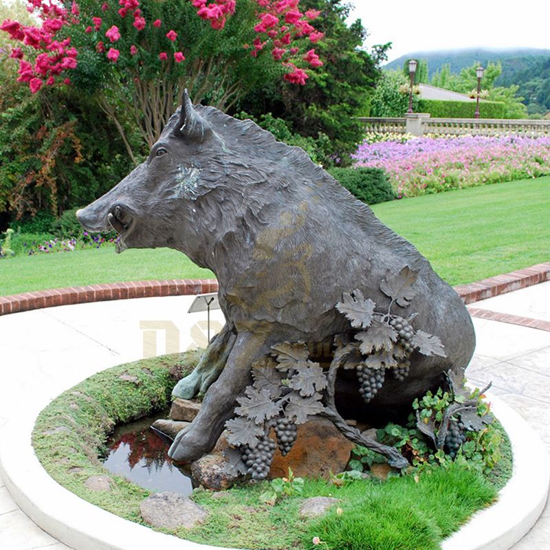Newest Good Price Bronze Wild Boar Sculpture