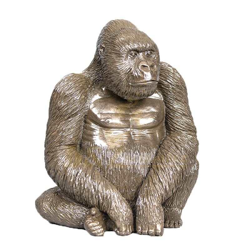 Top Quality Sculpture Gorilla Ornaments Brass Craft Animal