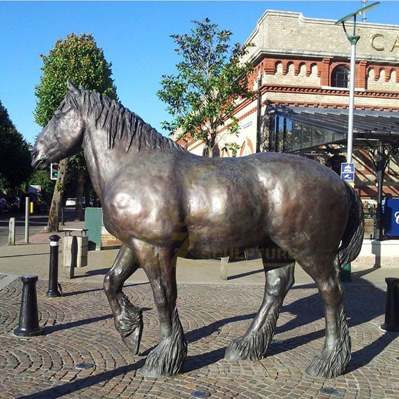 Outdoor Decoration Large Size Brass Horse Sculpture