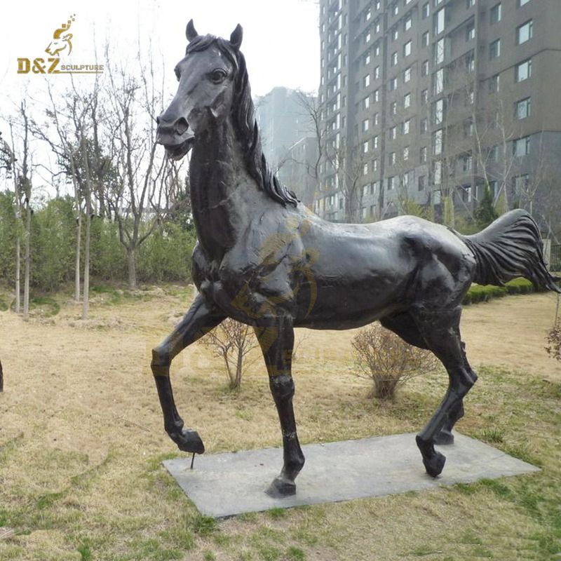 Large Horse Sculpture Garden Decoration Brass Animal Statue