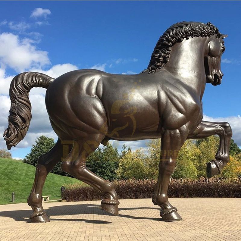 Outdoor Garden sculpture cast Large Bronze running Horse Statue