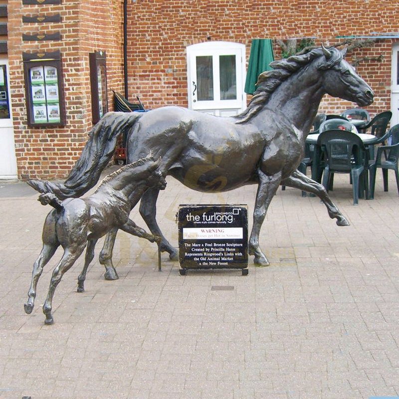 Life Size Outdoor Sculpture Bronze Running Horse Statue