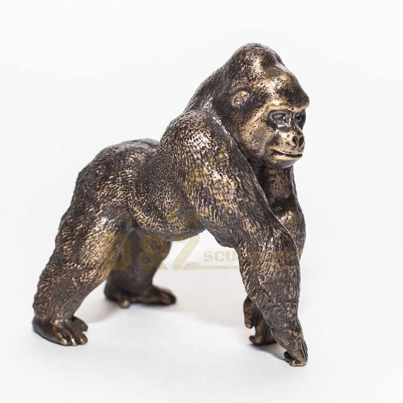 Folk Art Bronze Sculpture Gorilla Statue Sculpture