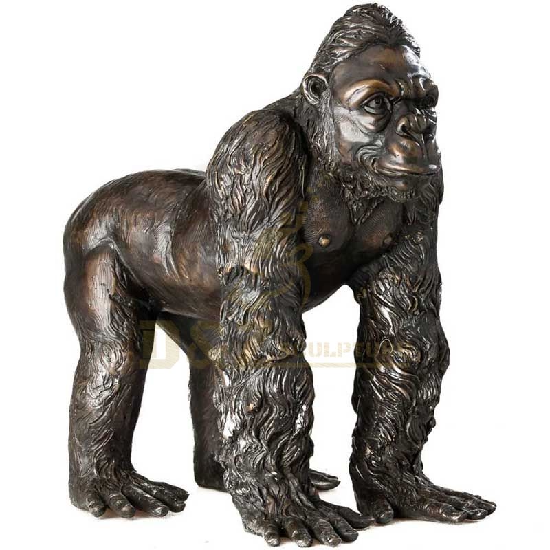 Modern Abstract Statue Bronze Ornaments Home Decoration Gorilla Sculpture