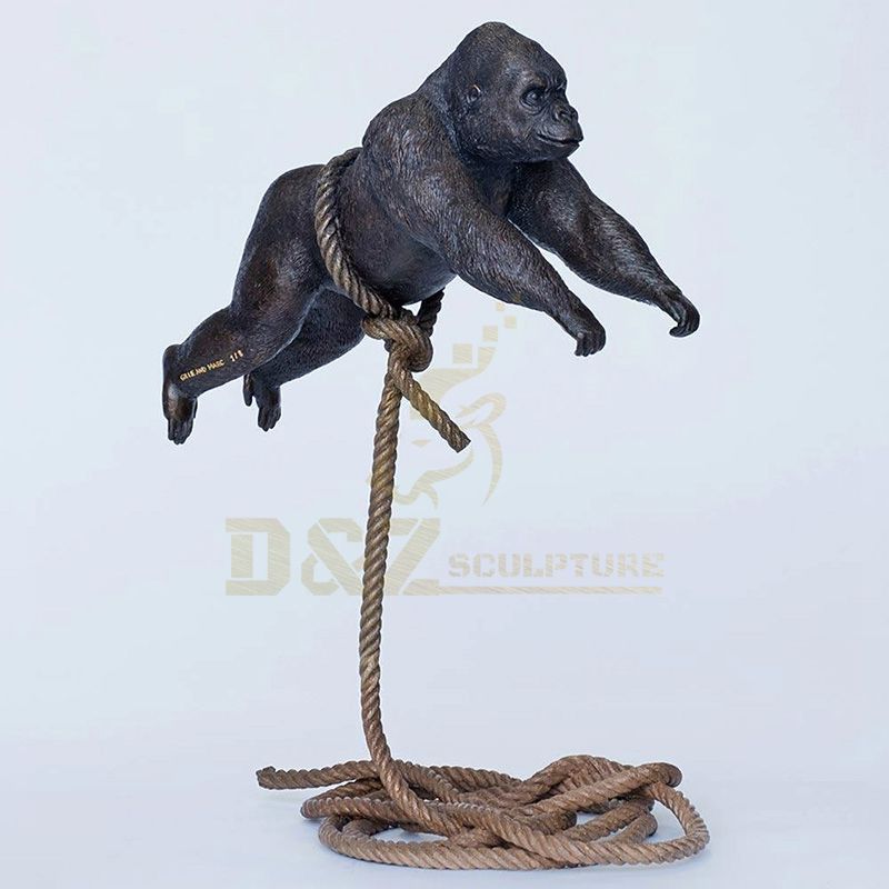 Indoor Decorative Statue King Kong Large Bronze Gorilla Statue