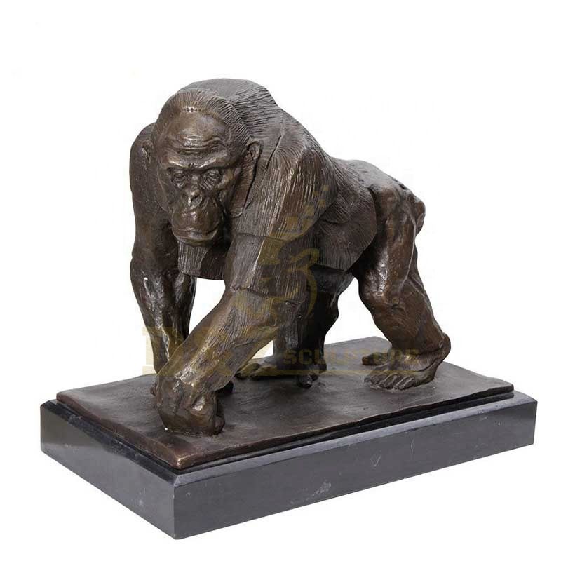 Large Outdoor Life Size Bronze Gorilla Statue